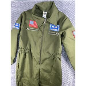 TOPGUN Maverick Children Halloween Costume Military Pilot Jumpsuit Size: M